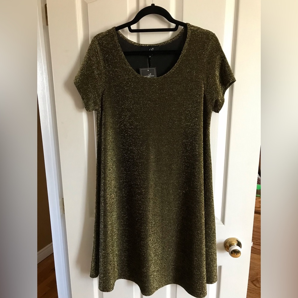 Lexington Avenue Black/Gold Dress